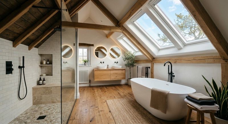 Attic Bathroom Remodeling in Essex County, MA