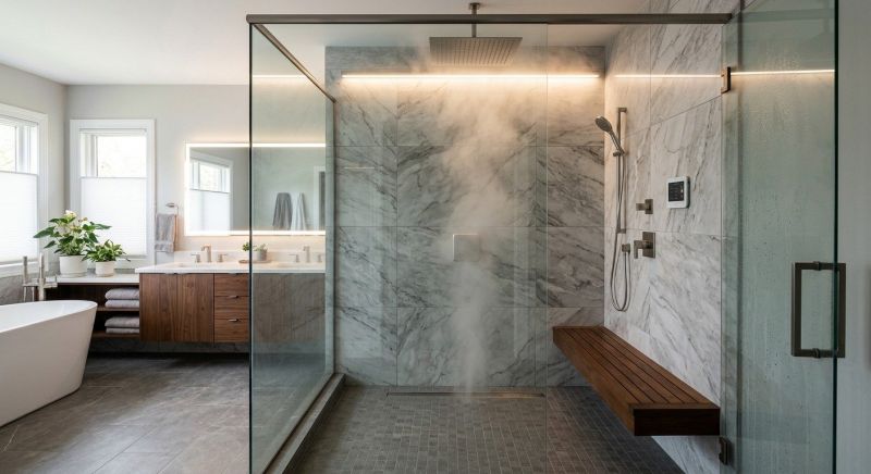Granite Shower Installation in Essex County, MA